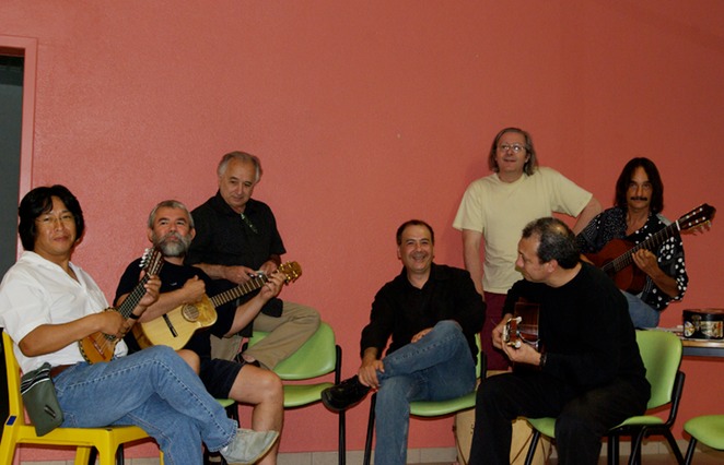 with friends : Jose Mendoza, Philippe Lemaigre, Gerard Verba, Rudy Flores